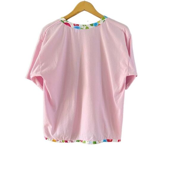 3/$15 Pink Floral Fat Quarters Are Not A Body Part Quilter Tee L Quilt Quilting - Picture 2 of 3